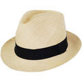 Chapeaux sur Grenoble : Chapeau Chapeau-Tendance Trilby panama veritable EQUATEUR T55