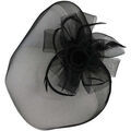 Chapeau Chapeau-Tendance Grand bibi de c&eacute;r&eacute;monie YOLA Noir