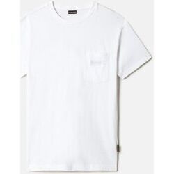 T-shirt Napapijri S-MORGEX NP0A4GBP0021-BRIGHT WHITE