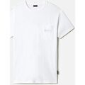 T-shirt Napapijri S-MORGEX NP0A4GBP0021-BRIGHT WHITE