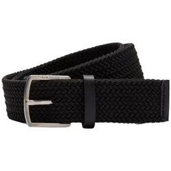 Ceinture Lacoste Ceinture tricot&eacute; homme ref 51583 000 Noir Noir