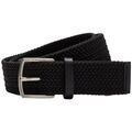 Ceinture Lacoste Ceinture tricot&eacute; homme ref 51583 000 Noir Noir