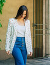 Veste C&eacute;leste ALICE Blanc