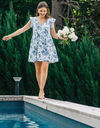 Robe courte C&eacute;leste DAHLIA Blanc