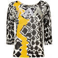 Pull Guess Pull Femme Damina Fsy Safari W72R85 Noir et Jaune