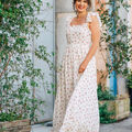 Robe C&eacute;leste AURORE Blanc