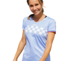 T-Shirt de Running Coureur du Dimanche Le Damier Manches Courtes Femme, M