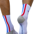 Running sur Lyon 9e Arrondissement : Chaussettes de Running Coureur du Dimanche Les Tricolores, 39/42