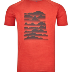 T-Shirt de Rando Odlo Ascent Performance Wool Light Sunrise Manches Courtes Homme, S