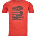 Randonn&eacute;e sur Lyon 9e Arrondissement : T-Shirt de Rando Odlo Ascent Performance Wool Light Sunrise Manches Courtes Homme, XL