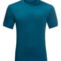 Randonn&eacute;e sur Lyon 9e Arrondissement : T-Shirt de Rando Jack Wolfskin Hiking Manches Courtes Homme, M