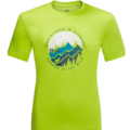 Randonn&eacute;e sur Lyon 9e Arrondissement : T-Shirt de Rando Jack Wolfskin Hiking Manches Courtes Homme, XL