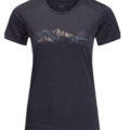 T-Shirt de Rando Jack Wolfskin Crosstrail Graphic Manches Courtes Femme, S