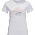 Randonn&eacute;e sur Lyon 9e Arrondissement : T-Shirt de Rando Jack Wolfskin Crosstrail Graphic Manches Courtes Femme, XS