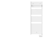 Radiateur s&egrave;che serviette &eacute;lectrique Thermor Corsaire 2 750W