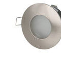 Luminaire sur Seyssins : VISION-EL Collerette fixe finition alu bross&eacute; &eacute;tanche IP65 ?82mm