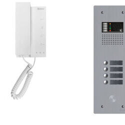 Kit interphone avec 4 combin&eacute;s GOLMAR Collectif