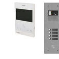 Kit visiophone collectif avec 4 &eacute;crans 1 rang&eacute;e GOLMAR G2+