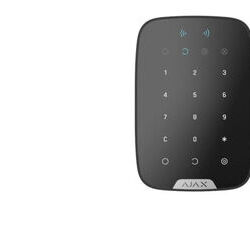 Clavier &agrave; code AJAX tactile sans fil avec lecteur de badge, noir