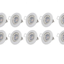 bis-electric Lot de 10 spot LED GU10 blanc 5W 4000K