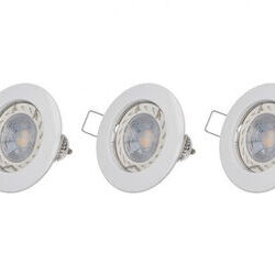 bis-electric Lot de 3 spot LED GU10 blanc 5W 4000K