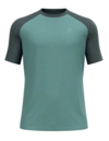 T-Shirt de Rando Odlo Ascent Performance Wool 125 Crew Manches Courtes Homme, L