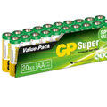 Piles, batteries sur Seyssins : GP Batteries Pile alcaline AA / LR6 - 1.5V (pack de 20)