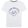 Tee-shirts sur Lyon 9e Arrondissement : T-Shirt Faguo Arcy J'Aime Mon V&eacute;lo Manches Courtes Homme, M