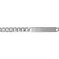 Gourmettes sur Artemare : Gourmette en argent maille Hawa&iuml; largeur 7mm et longueur 20cm