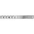 Gourmettes sur Artemare : Gourmette en argent maille Hawa&iuml; largeur 8mm et longueur 21cm