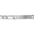 Gourmettes sur Artemare : Gourmette en argent maille Hawa&iuml; 1+1 largeur 8mm et longueur 21cm