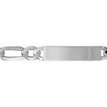 Gourmettes sur Artemare : Gourmette en argent maille Hawa&iuml; 1+1 largeur 10mm et longueur 21cm