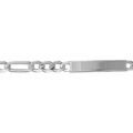Gourmettes sur Artemare : Gourmette en argent maille Hawa&iuml; 1+3 largeur 6mm et longueur 18cm