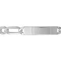 Gourmettes sur Artemare : Gourmette en argent maille Hawa&iuml; 1+3 largeur 10mm et longueur 21cm