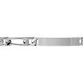 Gourmette en argent maille figaro 1+2 largeur 7mm et longueur 20cm