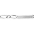 Gourmettes sur Artemare : Gourmette en argent maille figaro 1+1 largeur 6mm et longueur 18cm