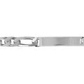 Gourmettes sur Artemare : Gourmette en argent maille figaro 1+2 largeur 8mm et longueur 21cm