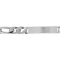 Gourmettes sur Artemare : Gourmette en argent maille figaro 1+3 largeur 8mm et longueur 21cm