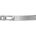 Gourmette en argent maille figaro 1+1 largeur 10mm et longueur 21cm Artemare