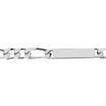 Gourmette en argent maille figaro 1+2 largeur 10mm et longueur 21cm