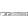 Gourmette en argent maille figaro 1+3 largeur 10mm et longueur 21cm