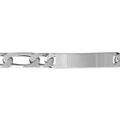Gourmettes sur Artemare : Gourmette en argent maille figaro 1+1 largeur 9mm et longueur 21cm