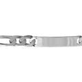 Gourmettes sur Artemare : Gourmette en argent maille figaro 1+3 largeur 9mm et longueur 21cm