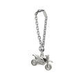 Cadeaux sur Artemare : Porte-clef en argent moto cross