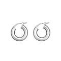 Boucles d'oreille sur Artemare : Cr&eacute;oles en Argent fil lisse en 4mm et diam&egrave;tre 19mm