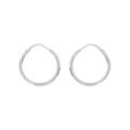Boucles d'oreille sur Artemare : Cr&eacute;oles en Argent fil lisse diam&egrave;tre 20mm