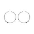 Boucles d'oreille sur Artemare : Cr&eacute;oles en Argent fil lisse diam&egrave;tre 25mm