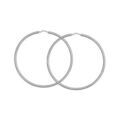 Boucles d'oreille sur Artemare : Cr&eacute;oles en Argent fil lisse diam&egrave;tre 60mm