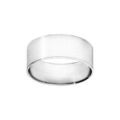 Alliance ruban en argent 8mm
