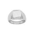 Chevali&egrave;res sur Artemare : Chevali&egrave;re en argent plateau tonneau 13mm X 10mm diamant&eacute; stri&eacute; sur 2 angles
